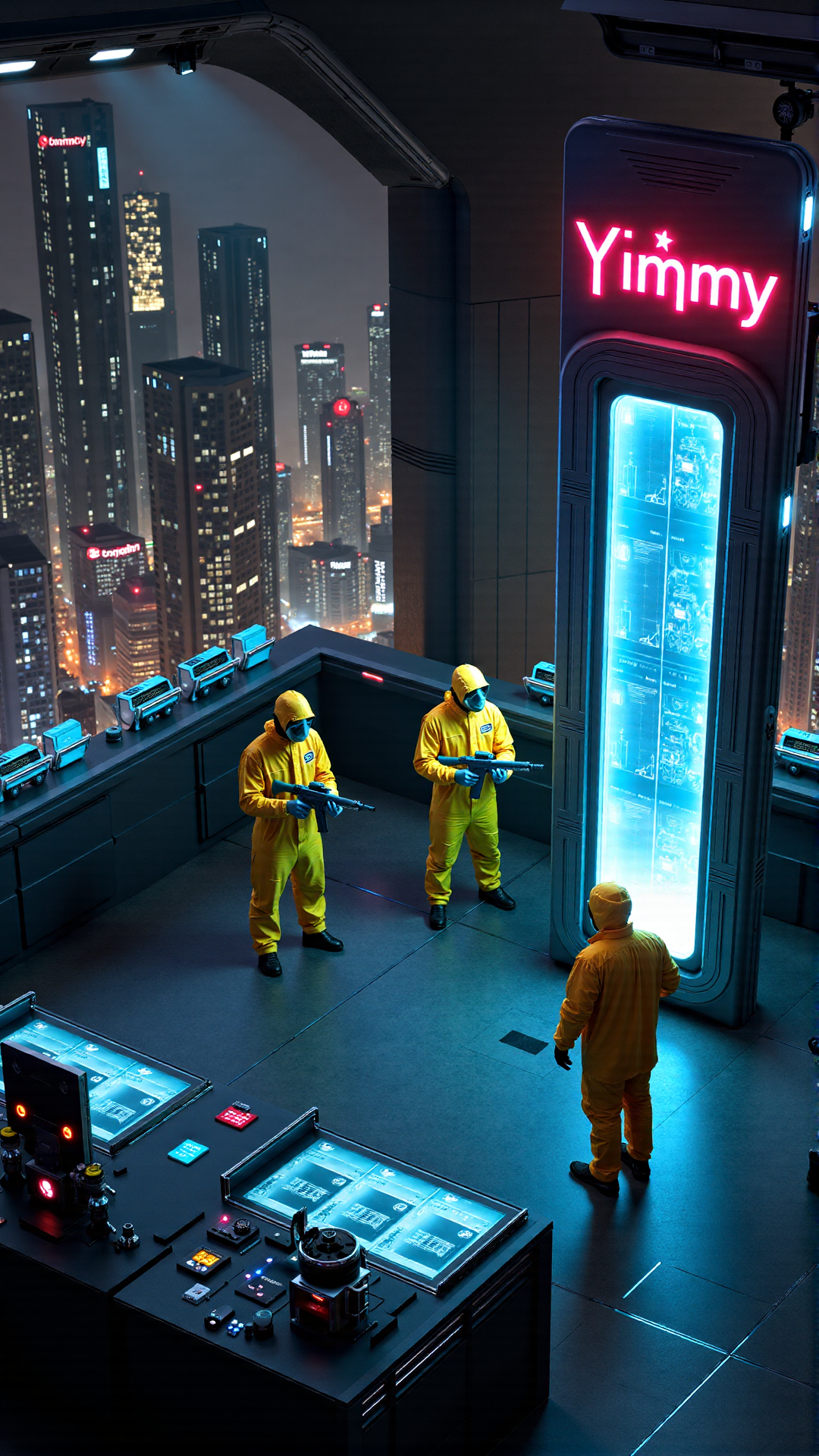 Futuristic Cyberpunk Angel