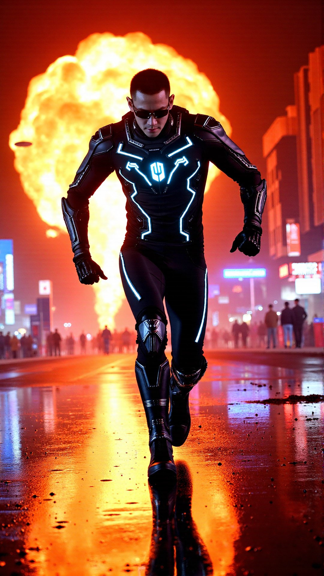 Futuristic Cyberpunk Angel