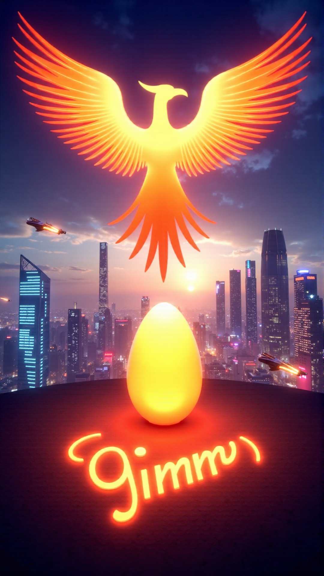 Dystopian Cyberpunk Angel