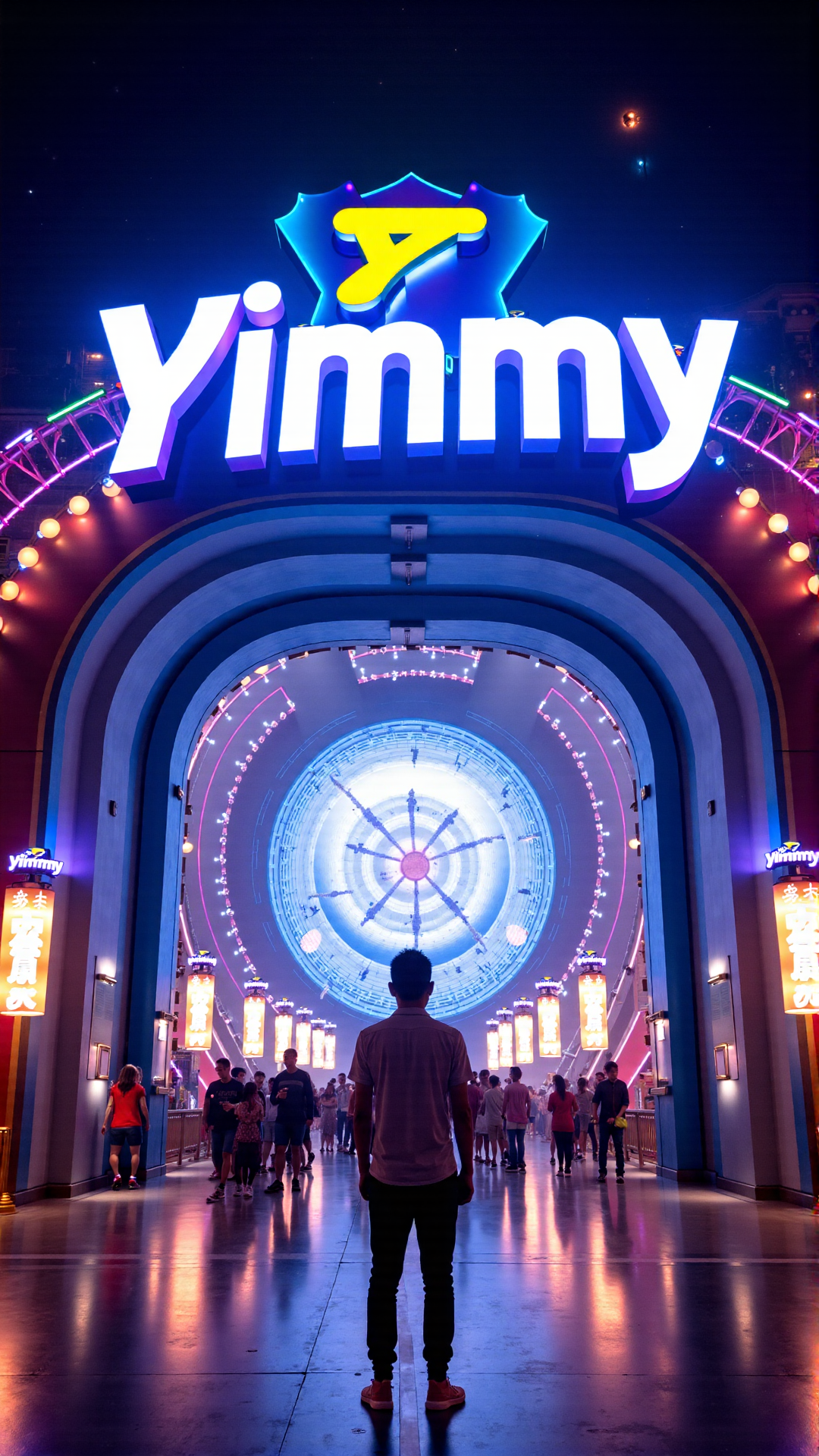 Majestic Qilin in Cyberpunk Landscape