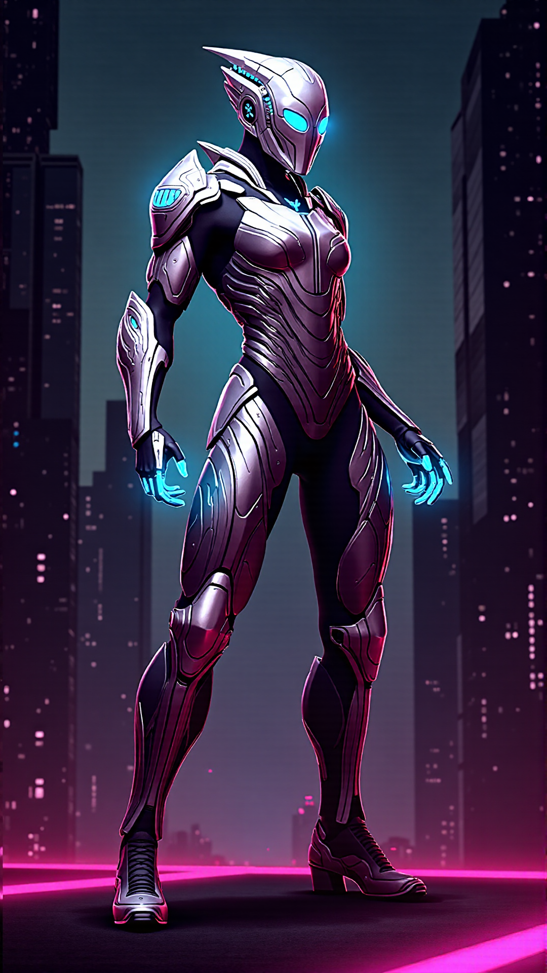 Cyberpunk Mecha Girl